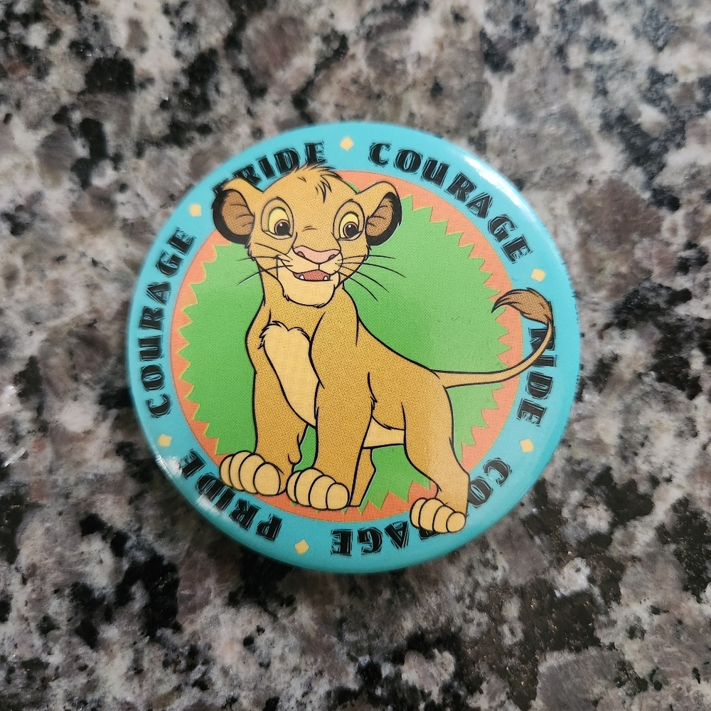 Disney The Lion King's Simba Courage-Pride Button Pin